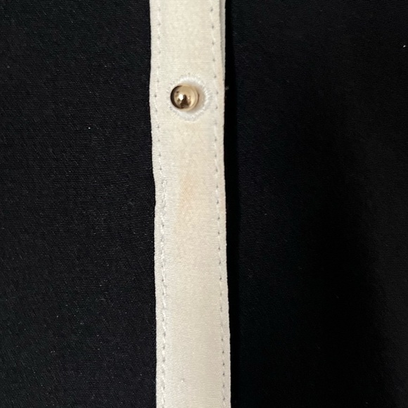 Alexander Wang 100 Percent Silk Black w/White trims Long sleeveless Top - Picture 5 of 13